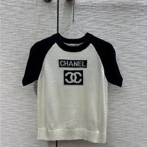 Navy and White Logo T-Shirt